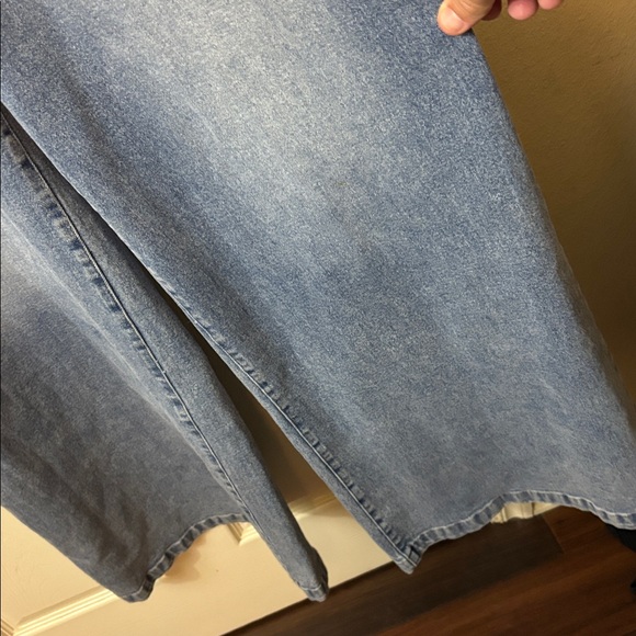 Flying Tomato Women's Denim wide leg Overalls - Picture 3 of 10